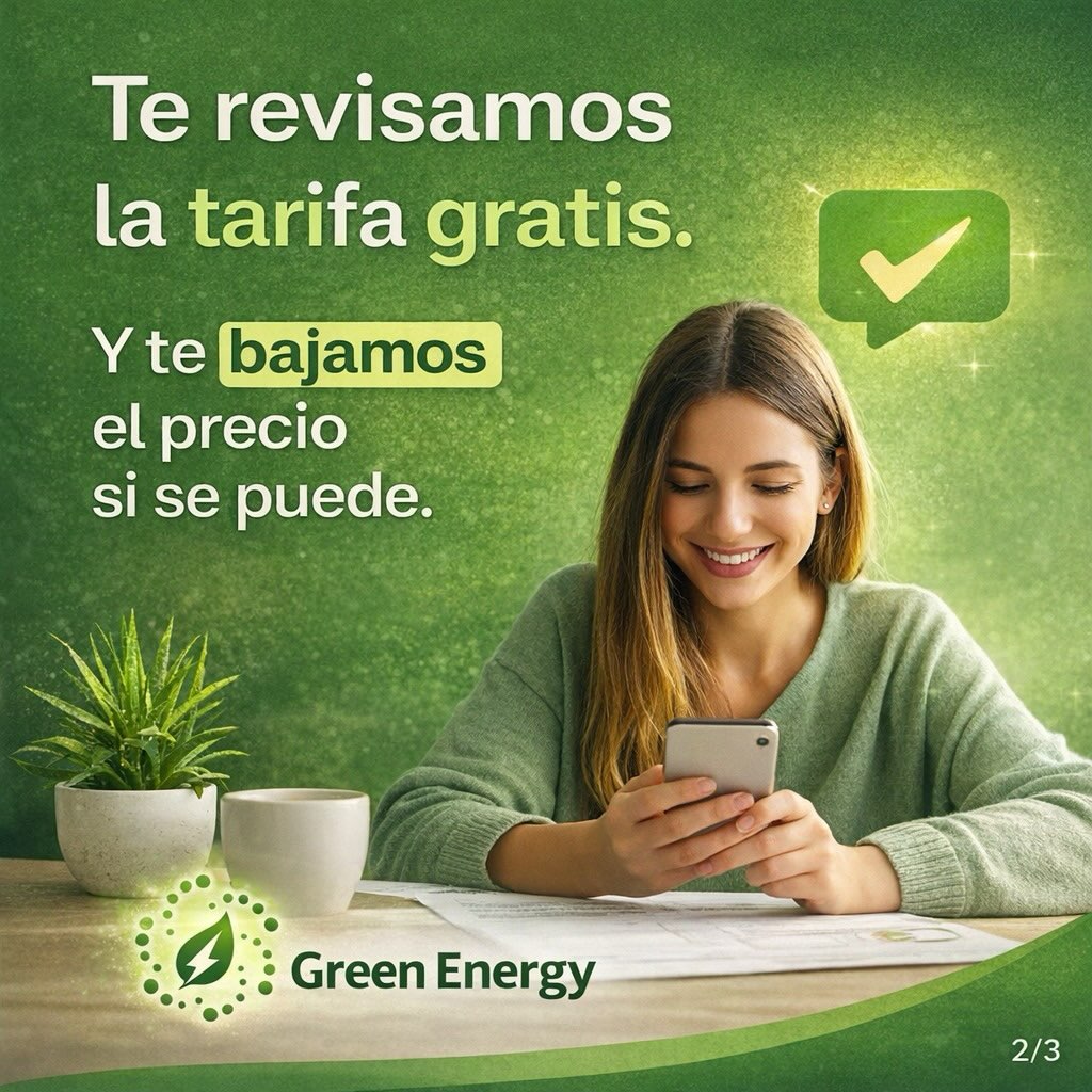 TE REVISAMOS LA TARIFA GRATIS GREEN ENERGY 360 Optimización de tarifas de luz y gas para empresas